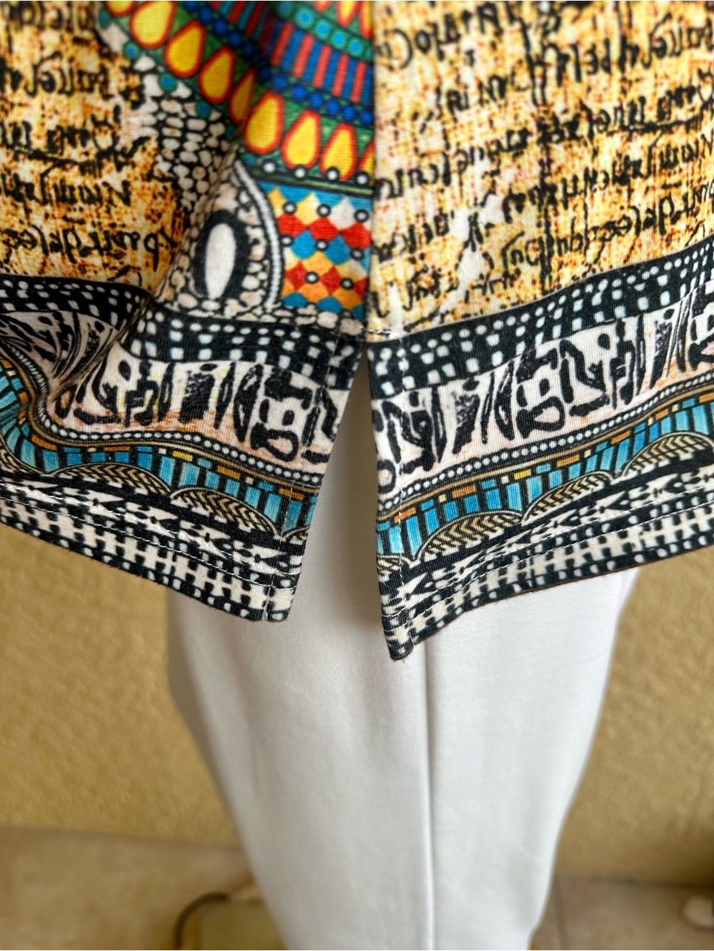 V Christina gem embellished colorful tunic top - Picture 5 of 9
